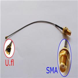 SMA female with RF1.13,100mm and UFL connector