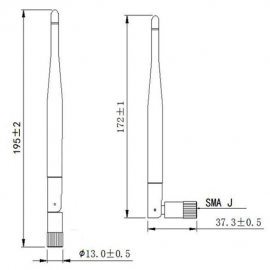 GL-DY436-2.4G  Rubber Antenna