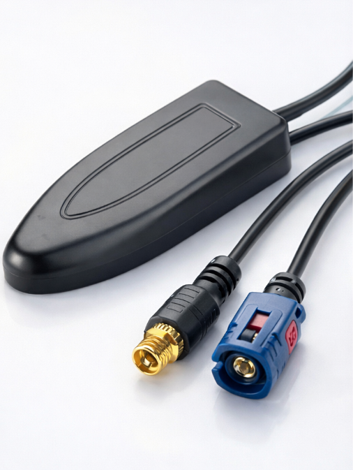 GL009 combo antenna cable assembly with GPS and LTE connectors (RG174)